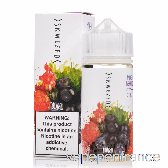 Baies Mélangées - Skwezed - Stylo Vape 100 Ml 3 Mg